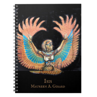 Isis Egyptian Goddess Wings Maureen Girard Notebook