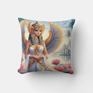 Isis: Goddess of the Nile Throw Pillow