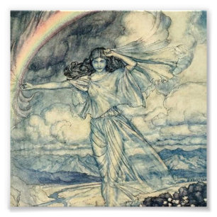“Isis Rainbow Goddess” by Arthur Rackham Photo Print