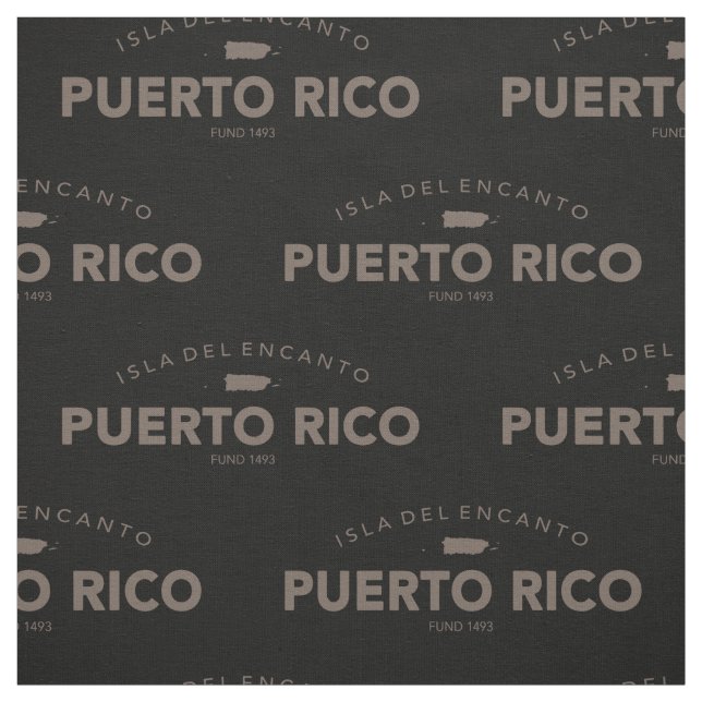 Isla del Encanto, Puerto Rico Fabric (Swatch)