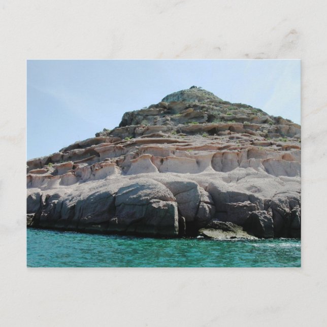 Isla Partida Sculpted Sandstone Baja California Su Postcard (Front)