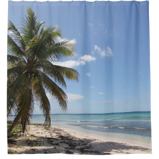 Isla Saona Caribbean Paradise Beach Shower Curtain (Front)