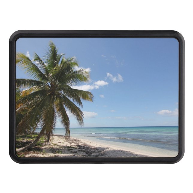 Isla Saona Caribbean Paradise Beach Trailer Hitch Cover (Front)