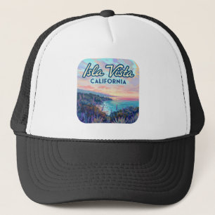 Isla Vista California Santa Barbara Goleta College Trucker Hat