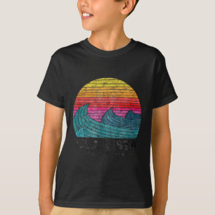 Isla Vista Surfing Waves Beach Retro California Su T-Shirt