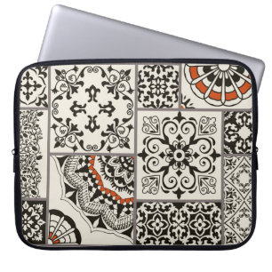 Islam Arabic Majolica Tiles Patchwork Laptop Sleeve