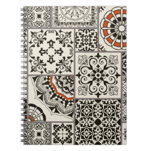 Islam Arabic Majolica Tiles Patchwork Notebook