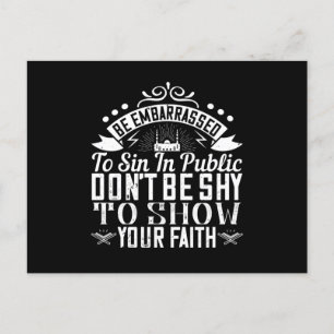 Islam - Don't Be Shy To Show Your Faith Postcard