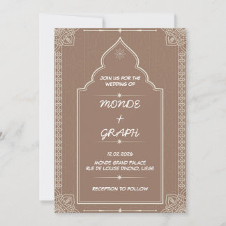 Islam Wedding Invitations Art