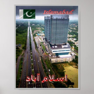 Islamabad - View By Night - Pakistan - Poster
