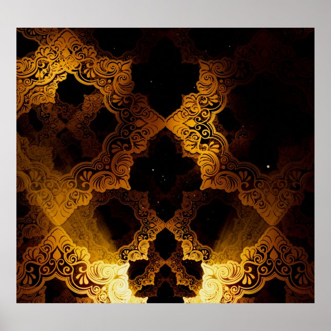 Islamic 3D: Ramadan Festival Background. Poster (Front)