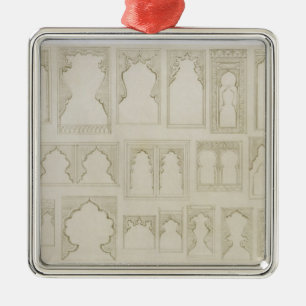 Islamic and Moorish arch designs for balconies, wi Metal Ornament