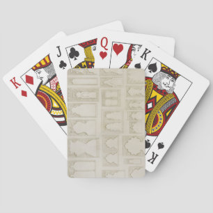 Islamic and Moorish arch designs for balconies, wi Playing Cards
