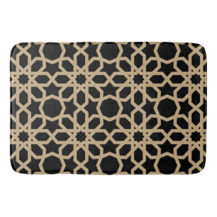 Islamic Arabic Geometric Pattern Design Abstract Bath Mat