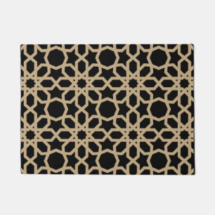 Islamic Arabic Geometric Pattern Design Abstract  Doormat