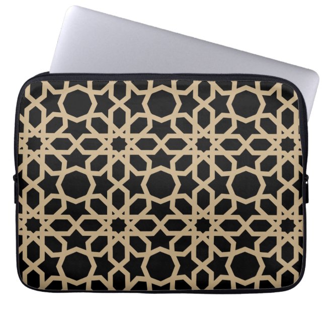 Islamic Arabic Geometric Pattern Design Abstract  Laptop Sleeve (Front)