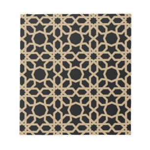 Islamic Arabic Geometric Pattern Design Abstract Notepad