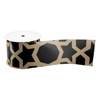 Islamic Arabic Geometric Pattern Design Abstract  Satin Ribbon