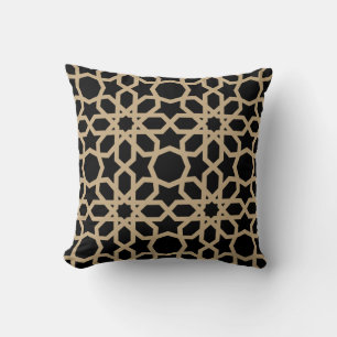 Islamic Arabic Geometric Pattern Design Abstract Throw Pillow