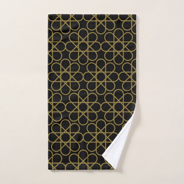 Islamic Arabic Geometric Pattern Design Vintage    Hand Towel (Hand Towel)