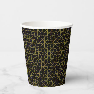 Islamic Arabic Geometric Pattern Design Vintage Paper Cups