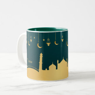 Islamic Arabic Gold Personalized Two-Tone Coffee Mug