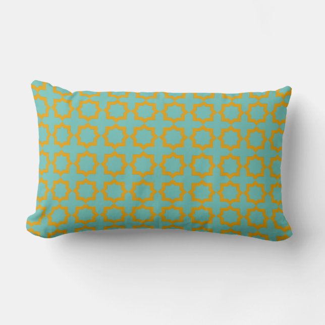 Islamic Art Elegance Lumbar Pillow (Front)