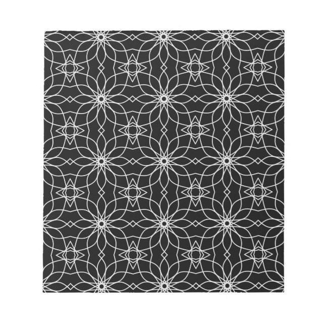 Islamic Art Geometric Pattern Design Abstract   Notepad (Front)