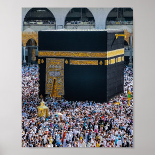 Islamic Art, Mecca of islam in saudi arabia Poster