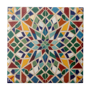 Islamic Art Moroccan Mosaic Colourful Home Decor Tile