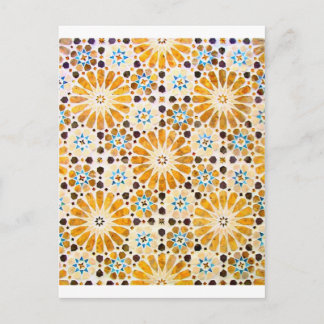 islamic art patterns 13 postcard