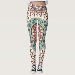 Islamic Art: Vintage Decorative Seamless Leggings
