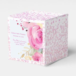 Islamic Baby Girl Floral Birth  Favor Box
