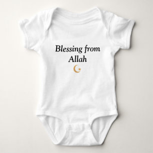 Islamic Baby Jersey Bodysuit Blessing From Allah
