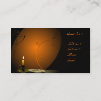 Islamic candle design business card
