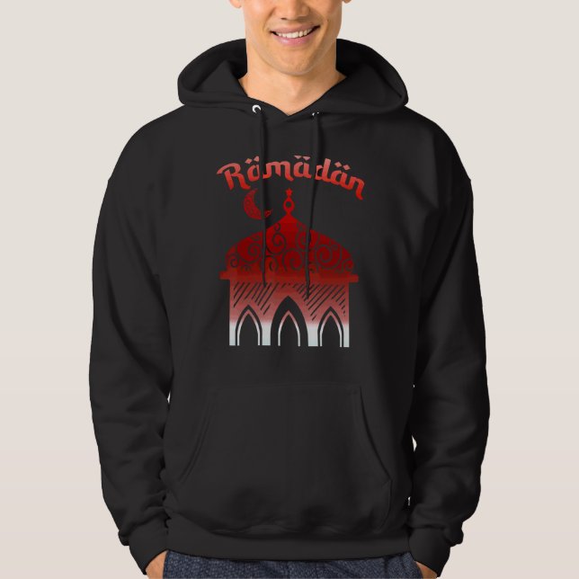 Islamic Celebration Fasting Muslim Islam Arabic Ra Hoodie (Front)