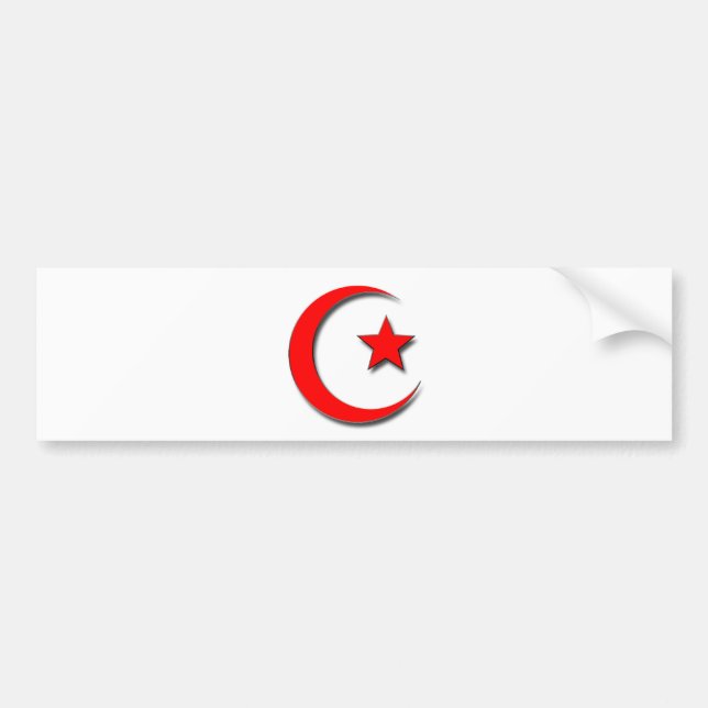 Islamic Crescent Bumper Sticker (Front)