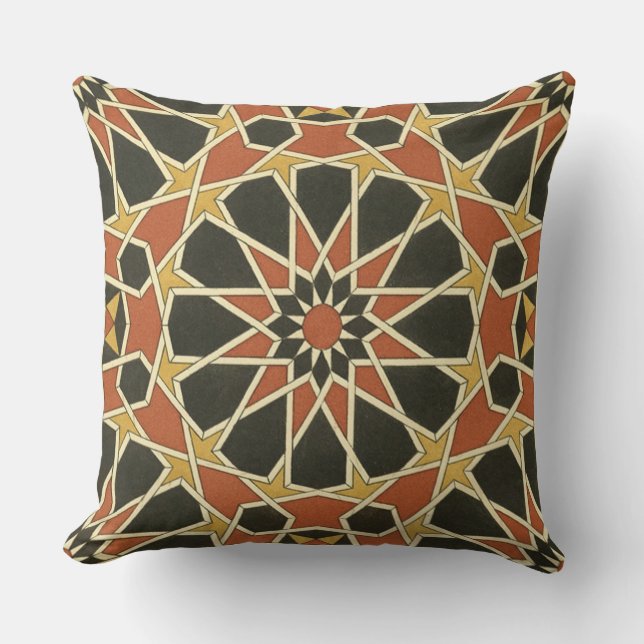 Islamic Design Throw Pillow (Front)