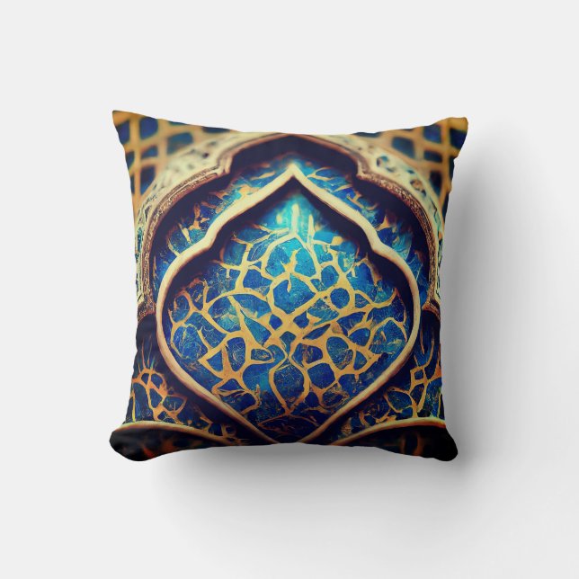 islamic design throw pillow (Front)