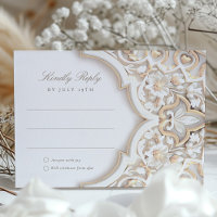 Islamic Floral Elegance RSVP Card