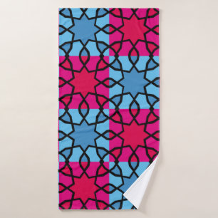 Islamic geometric motifs, which are very niceabstr bath towel