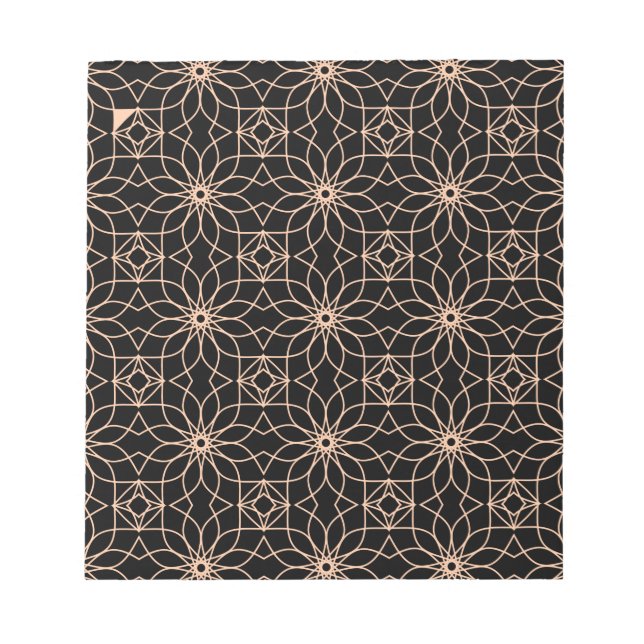 Islamic Geometric Pattern Arabic Art   Notepad (Front)