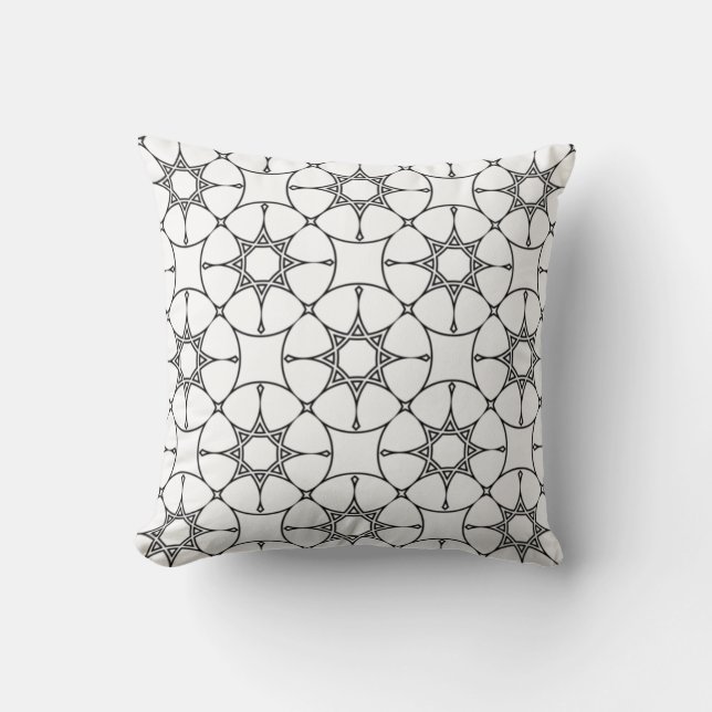 Islamic Geometric Pattern  Arabic Design Cute   Throw Pillow (Front)
