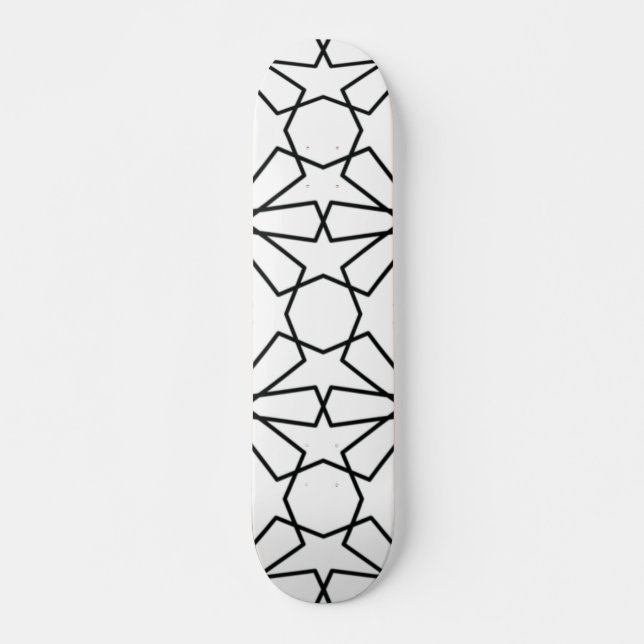Islamic Geometric Pattern  Arabic Design    Skateboard (Front)