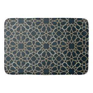 Islamic Geometric Pattern Design Abstract   Bath Mat