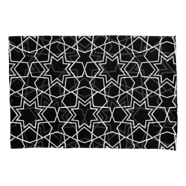 Islamic Geometric Pattern Design Arabic   Pillowcase (Front-Left)