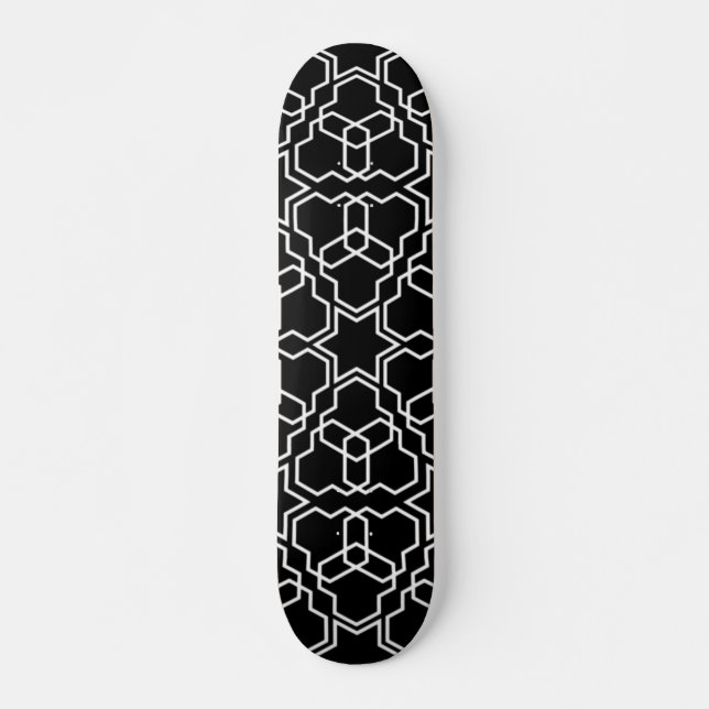 Islamic Geometric Pattern Design Arabic Vintage    Skateboard (Front)