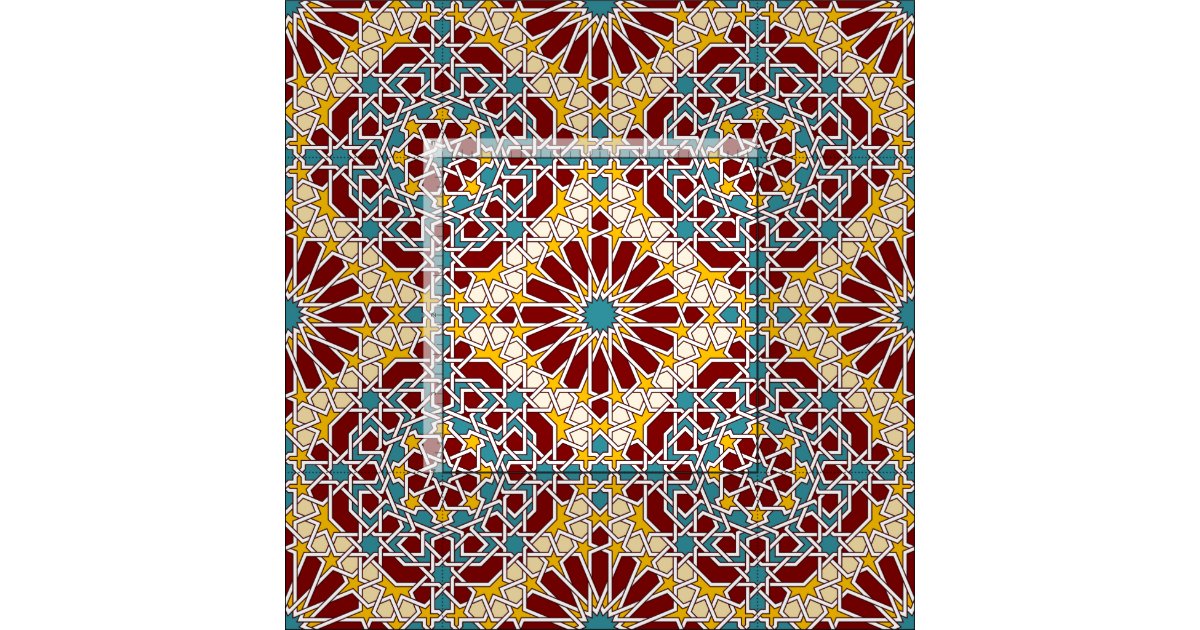 islamic geometric patterns on fabric