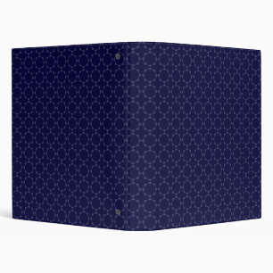 Islamic Geometric Pattern in Blue and Gold Binder