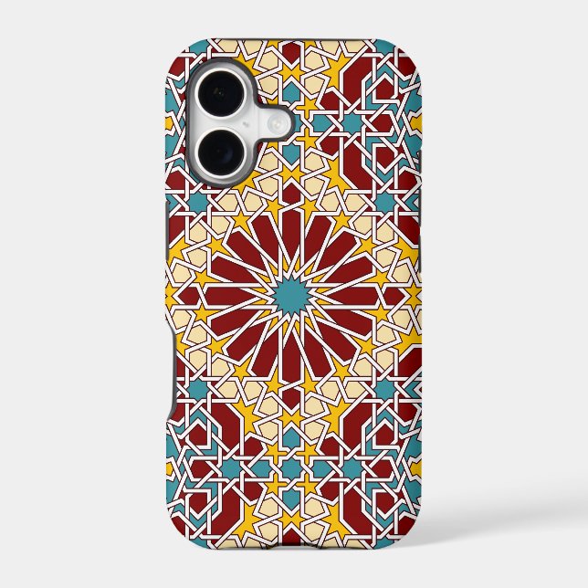 Islamic geometric pattern iphone case (Back)